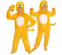 Widmann Yellow Lion In Soft Plush (Hooded Jumpsuit With Mask) (M/L - h 175 cm) Y