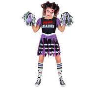 Widmann Zombie Cheerleader (Dress, Socks, Pom Poms) (140 cm / 8-10 Years) Differ