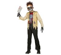 Widmann Zombie Skeleton (Shirt, Pants, Mask) (140 cm / 8-10 Years) Different Col