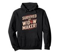 Widow Maker Heart Attack Survivor Lived Tell Story Lad Humor Sweat à Capuche