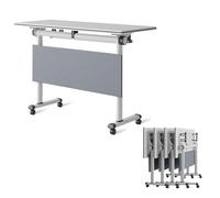 Widppsopt 6FT Modern Large Mobile Meeting Table for Conferences Seminars and Negotiations Folding Conference Table for Easy Mobility