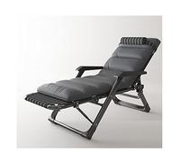 Widppsopt Chaise Longue d'extérieur inclinable à gravité zéro, Pliable et inclinable avec Oreiller, Dossier réglable, lit de Camp à Plat pour Plage, Parc, Patio, Robuste et Confortable