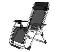 Widppsopt Chaise Longue Pliante réglable d'extérieur, zéro gravité, sans Assemblage, Design Ergonomique avec Oreiller Amovible pour Piscine, terrasse, Plage, Cour Vision