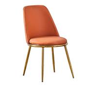 Widppsopt Chaises de Salle à Manger Blanches avec Pieds dorés, chaises de Cuisine et de Salle à Manger, Fauteuil d'appoint Moderne avec Coussin en polyuréthane et Pieds en métal pour Salon, Chambre à