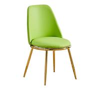 Widppsopt Chaises de Salle à Manger Blanches avec Pieds dorés, chaises de Cuisine et de Salle à Manger, Fauteuil d'appoint Moderne avec Coussin en polyuréthane et Pieds en métal pour Salon, Chambre à