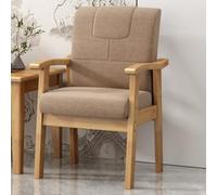 Widppsopt Chaises de Salle à Manger en Cuir Noir avec accoudoirs, Chaise de Cuisine Moderne du Milieu du siècle, Fauteuil rembourré à Dossier Haut, chaises d'appoint avec accoudoirs pour sal