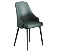 Widppsopt Chaises de Salle à Manger en Cuir synthétique, Style Milieu du siècle, avec Pieds en métal, pour la Maison, la Cuisine, Les Restaurants et Les cafés (Vert)