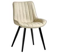 Widppsopt Chaises de Salle à Manger et tabourets de Bar en Cuir synthétique imperméable avec Pieds en métal pour Cuisine, Salle à Manger et comptoir