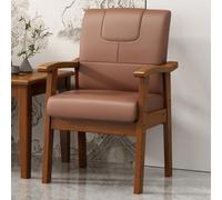 Widppsopt Chaises de Salle à Manger, Fauteuil de Cuisine Moderne, Chaise de Bureau en Cuir à Dossier Haut avec accoudoirs, Chaise de Lecture rembourrée avec Dossier, chaises d'appoint en boi