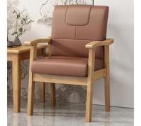 Widppsopt Chaises de Salle à Manger, Fauteuil de Cuisine Moderne, Chaise de Bureau en Cuir à Dossier Haut avec accoudoirs, Chaise de Lecture rembourrée avec Dossier, chaises d'appoint en boi