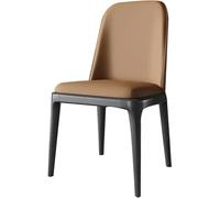 Widppsopt Chaises de Salle à Manger Hauteur comptoir, Cuir, chaises de Cuisine Modernes du Milieu du siècle, chaises de Salle à Manger Confortables sans accoudoirs avec Pieds en Acier Carbone