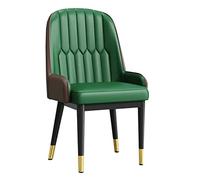 Widppsopt Chaises de Salle à Manger, Lot de 1, Chaise d'appoint rembourrée en Cuir Moderne, chaises de Bureau, Petit Fauteuil, chaises de Salon avec Pieds en métal pour Cuisine, Salle à mang