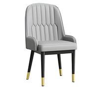 Widppsopt Chaises de Salle à Manger, Lot de 1, Chaise d'appoint rembourrée en Cuir Moderne, chaises de Bureau, Petit Fauteuil, chaises de Salon avec Pieds en métal pour Cuisine, Salle à mang