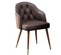 Widppsopt Chaises de Salle à Manger Modernes à Dossier Haut - Assise rembourrée en Cuir Microfibre Souple - Meubles de Cuisine et de Salon élégants avec Pieds en Bois de hêtre et métal - Confortables