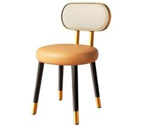 Widppsopt Chaises de Salle à Manger Modernes en Cuir rembourré, Chaise d'appoint de Cuisine, Dossier Moderne, chaises d'appoint avec Coussin Atex, Structure en métal pour Salon et Salle d'at