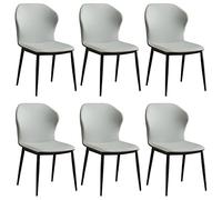 Widppsopt Chaises de Salle à Manger Modernes, Lot de 6 - Cuir PU imperméable, Dossier Haut, Assise rembourrée et Moelleuse - Meubles élégants pour Cuisine, Salle à Manger et Salon.