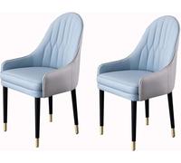 Widppsopt Chaises de Salle à Manger, rembourrées en émulsion, Ensemble de 2 pièces avec Coussin en Cuir Microfibre Doux et Pieds en Bois Massif (G)