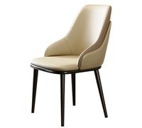 Widppsopt Chaises de Salle à Manger, Style Mid-Century Modern, Fauteuil de Salon Moderne, Fauteuil d'appoint en Cuir avec accoudoirs, chaises d'appoint rembourrées avec Dossier et Coussin d'