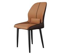 Widppsopt Chaises de Salle à Manger, Style Moderne du Milieu du siècle, Fauteuil de Cuisine Blanc à Dossier Haut, en Cuir avec Cadre en métal, Chaise d'appoint pour Cuisine, Salon, Mariage (