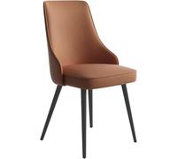 Widppsopt Chaises de Salle à Manger, tabourets de Bar, chaises d'appoint de Cuisine, de Salon, en Cuir PU imperméable, Pieds Noirs, chaises de comptoir de Salon