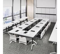 Widppsopt Folding Conference Room Table, Flip Top Mobile Meeting Office Training Room Desk with Wheel, Modern Training Meeting Seminar Classroom Tables(I 4Pack 47.2 x 23.6 x 29.5inch)