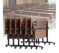 Widppsopt Folding Conference Table with Wheels Foldable Meeting Tables for Office Conference Room School
