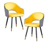 Widppsopt Lot de 2 chaises de Salle à Manger Modernes avec accoudoirs et Dossier Moelleux, idéales pour Salon, Cuisine, Appartement, Salon, comptoir - Confort élégant pour Les Repas