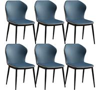Widppsopt Lot de 6 chaises de Salle à Manger Modernes en Similicuir imperméable, Dossier Haut et Assise rembourrée et Moelleuse. Meubles de réception élégants pour Cuisine et Salon.