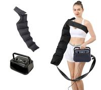 Widppsopt Masseur de jambes avec pressothérapie pour tout le corps | Masseur électrique à compression d'air avec système de récupération, enveloppements à 6 cavités pour taille, bras,