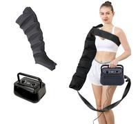 Widppsopt Masseur de jambes de pressothérapie pour tout le corps | Système de récupération électrique de compression d'air, 6 cavités pour la taille, les bras, les jambes, la pressothérapie des pieds