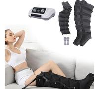 Widppsopt Masseur électrique à compression d'air, 6 cavités de drainage lymphatique, machine à pression pneumatique pour détendre et soulager les douleurs musculaires, pression programmée et réglable