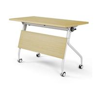 Widppsopt Modern Conference Table for Conference Room Long Folding Table with Rolling Meeting Design Movable Computer Desk Stylish and Functional Furniture for Office Meetings
