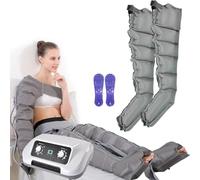 Widppsopt Pressotherapy Air Compression Leg Massager, Lymphatic Drainage Compression Boots Système de Récupération Compression Séquentielle pour Améliorer la Circulation et Récupération Rapide
