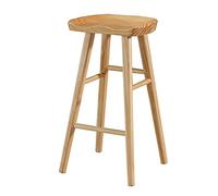 Widppsopt Tabourets de bar Tabourets de bar Chaise de salle à manger Tabourets de bar avec repose-pieds en bois massif, sans dossier Tabouret de selle Bistro Pub Café Meubles Tabouret haut
