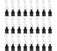 WiDream 24 Clips de Carrosserie Rc Deerc avec Languettes de Traction Clips, Acier Inoxydable de Type R Pin, Clips Voiture Rc Clips de Carrosserie pour Carrosserie de Voiture Télécommandée 1/10 1/14