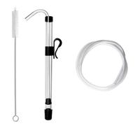 Widybord Kit de siphon automatique de 0,9 cm avec collier de serrage de 2,5 m, kit de siphonnage avec tube en plastique de qualité alimentaire pour bière
