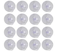 Widybord Lot de 20 ventouses en plastique transparent avec crochets en métal pour décoration de fenêtre ou d'armoire, parfaites pour accrocher des décorations de Noël