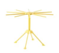 Widybord Séchoir à pâtes pliable en plastique jaune avec 10 poignées de barre