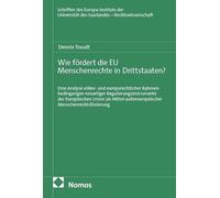 Wie fördert die EU Menschenrechte in Drittstaaten?: Eine Analyse völker- und europarechtlicher Rahmenbedingungen neuartiger Regulierungsinstrumente ... außereuropäischer Menschenrechtsförderung