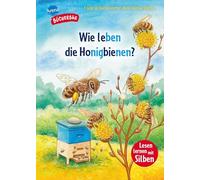 Wie leben die Honigbienen?: Bücherbär: Erstlesebuch; Sachwissen über Bienen für die 1. Klasse, mit Silbentrennung zum leichteren Lesenlernen. Silbenmethode. Erstlesebuch für Jungen und Mädchen