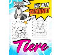 Wie Man Zeichnet Tiere: Various Type Of Animals Easy Guide Drawing Pages For Kids, Childs Or Lovers Gag Gifts Christmas Gifts White Elephant Gifts To Stress Relief