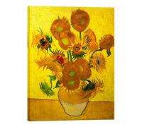 Wieco Art,Grande impression giclée moderne abstraite de fleurs sur toile,Vase avec tournesols par Van Gogh,Reproduction de peintures à l'huile sur toile,Art mural pour la décoration de la maison L