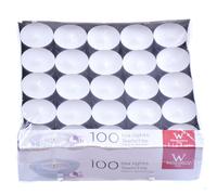 Wiedemann 580930.004 Bougie chauffe-plat - blanc, 100 pièces, enveloppe métallique