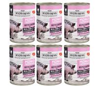 WIEJSKA ZAGRODA Aliment humide monoprotéique à base de porc pour chats, 6 x 400 g