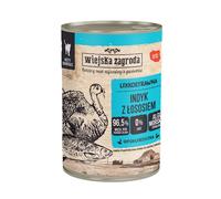 WIEJSKA ZAGRODA Dinde au saumon - nourriture humide pour chats 400 g