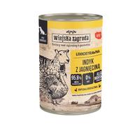 WIEJSKA ZAGRODA Dinde avec agneau nourriture humide pour chiens 400 g
