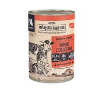 WIEJSKA ZAGRODA Lapin avec veau nourriture humide pour chatons 400 g