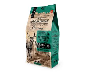 WIEJSKA ZAGRODA Leśne smaki - Porc avec croustillants de cerf pour chiens de petite race - S 9kg