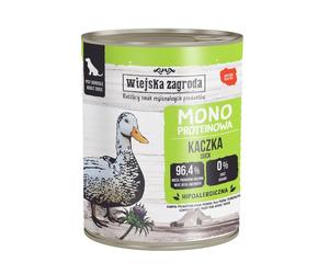 WIEJSKA ZAGRODA Monoprotein Canard - nourriture humide pour chiens 800 g