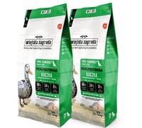 WIEJSKA ZAGRODA Monoprotéine Canard - Croquettes pour chiens M/L 2×12 kg